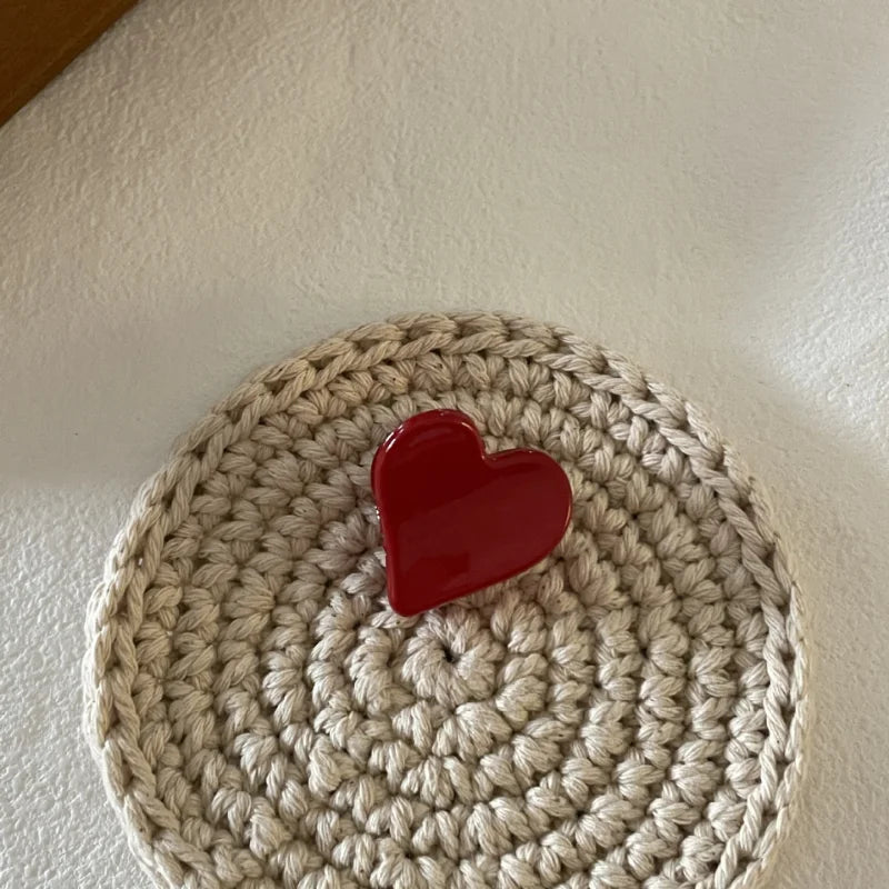 Red hair clip women's side banger clip small mini duckbill clip temperament seamless clip hair clip headwear Hair Claws