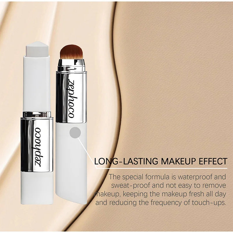 Korean Makeup Foundation Stick Long-lasting Makeup Natural Light Concealer Two-in-one Foundation Stick Light Moisturizing Makeup