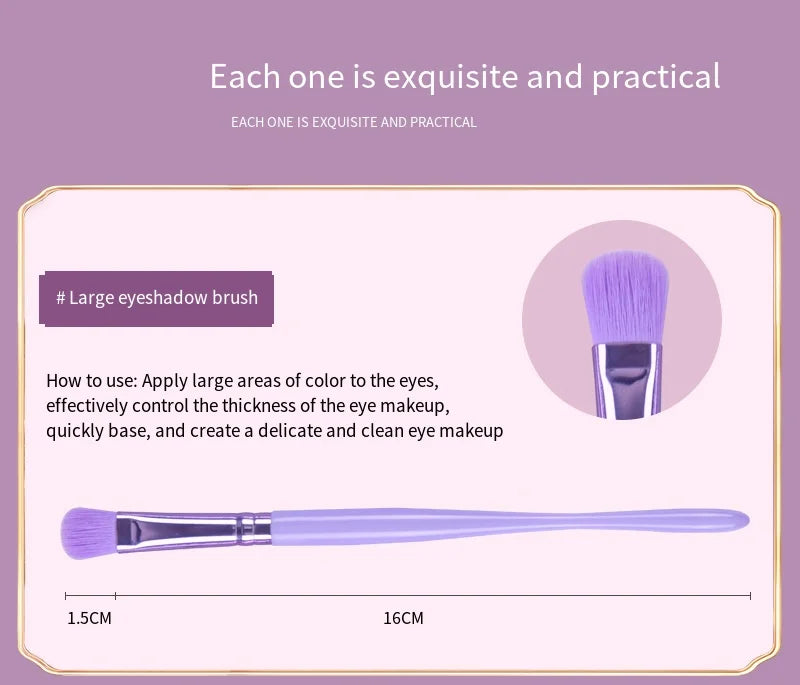 8pcs/sets Eye Makeup Brushes Professiona Soft Hair Cosmetic Concealer Eyeshadow Kabuki Blending Tools Eyebrow Eye Detail Brush