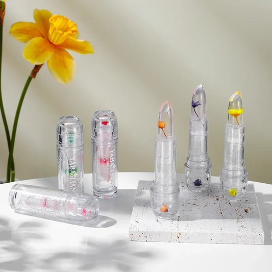 Magic Jelly Flower Lipstick Temperature Changing Lip Blam Transparent Moisturizing Lip Gloss Korean Cosmetic Tools Wholesale