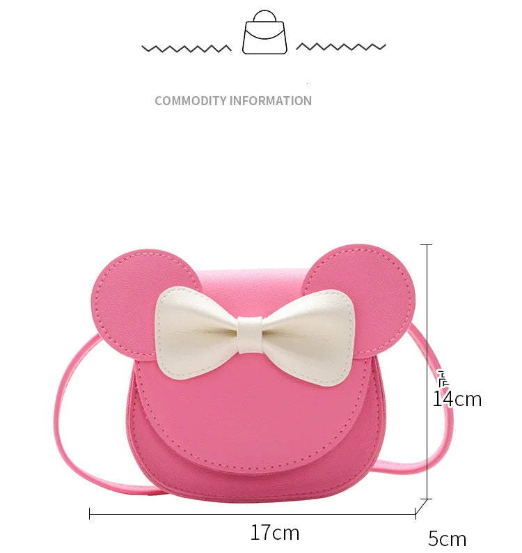 Disney Cartoon Messenger Bag Cute Mouse Mouse Styling Mini Shoulder Bags for Girls Fashion Small Crossbody Bag