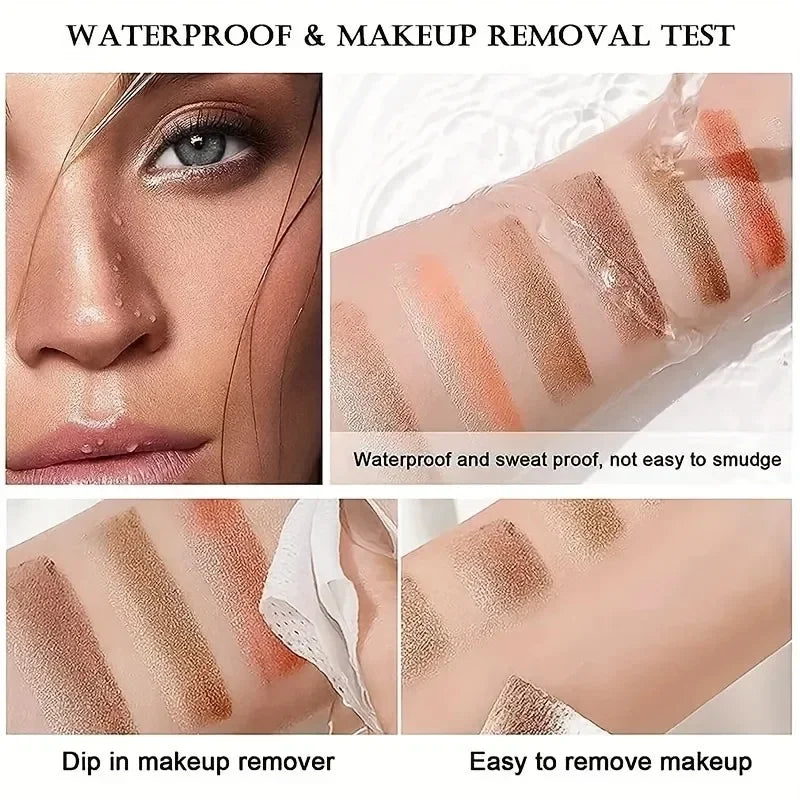 Two Color Gradient Pearly Highlighter Eye Shadow Stick Three Dimensional Natural Without Taking Off Waterproof eyes Makeup girl