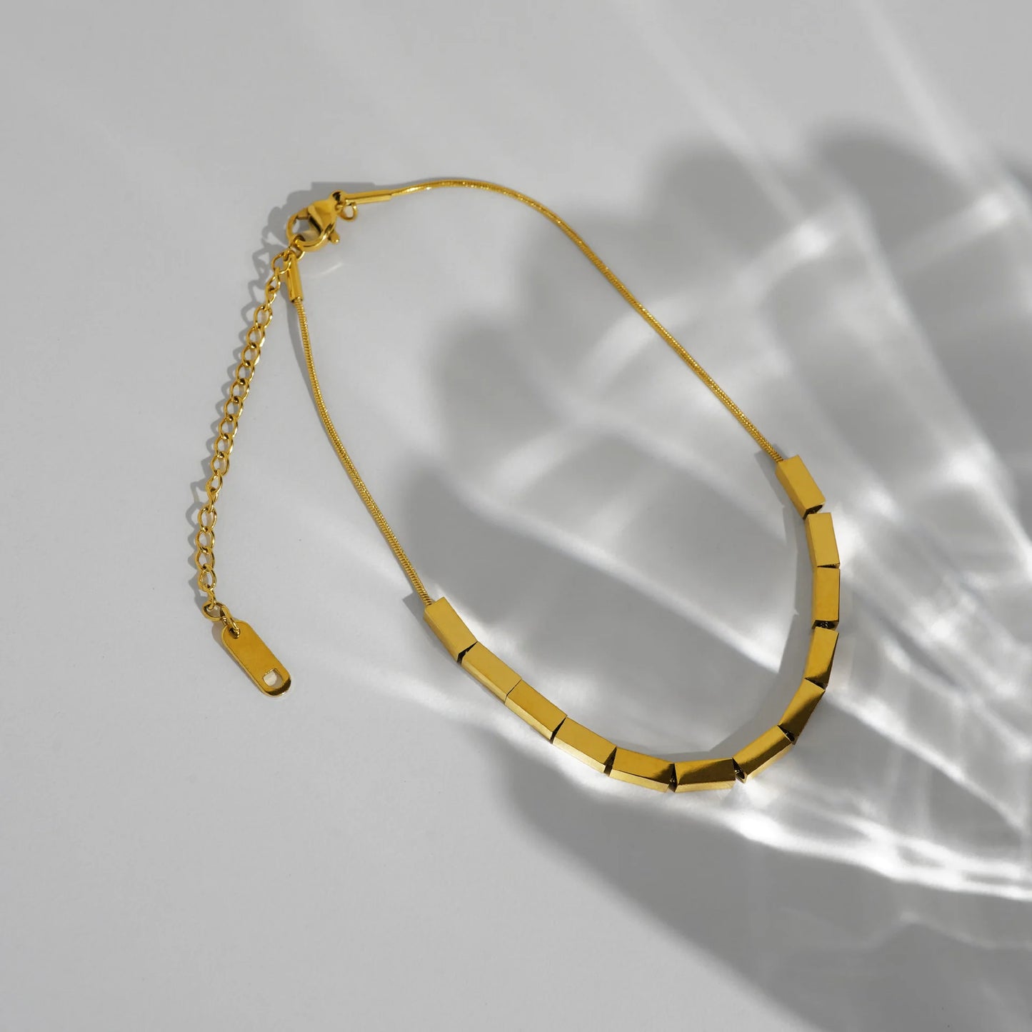 Anklets for Women Summer Beach Accessories Stainless Steel Press Heart Chain Anklet Gold Color Leg Bracelets Body Chain Gifts
