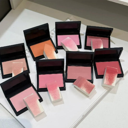 Silky Touch Powder Blusher Monochrome Korean Original Cosmetics  Natural Makeup With Low Saturation Matte Makeup Rouge Pink