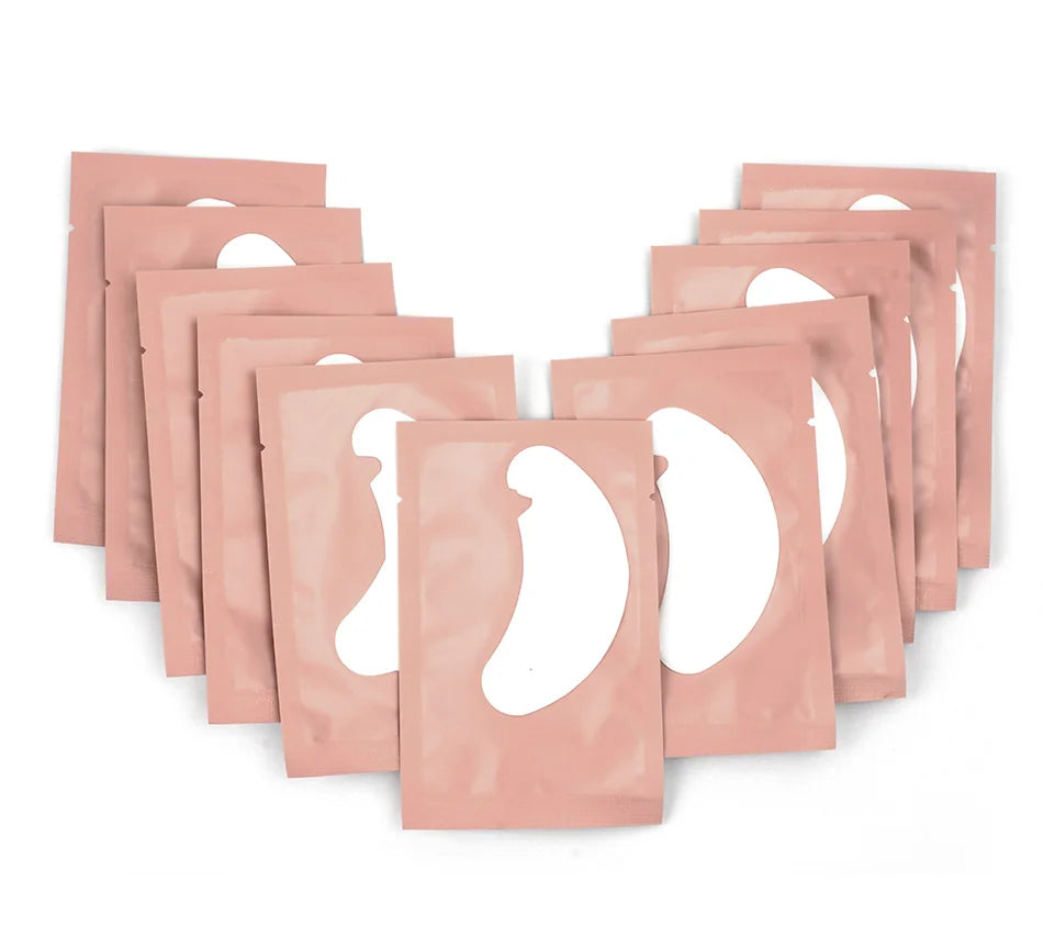 50pairs Eye Pads For Eyelash Extension Hydrogel Patches For Eyelashes U Shaped Gel Pads Lashes Extension Supplies Patches Makeup