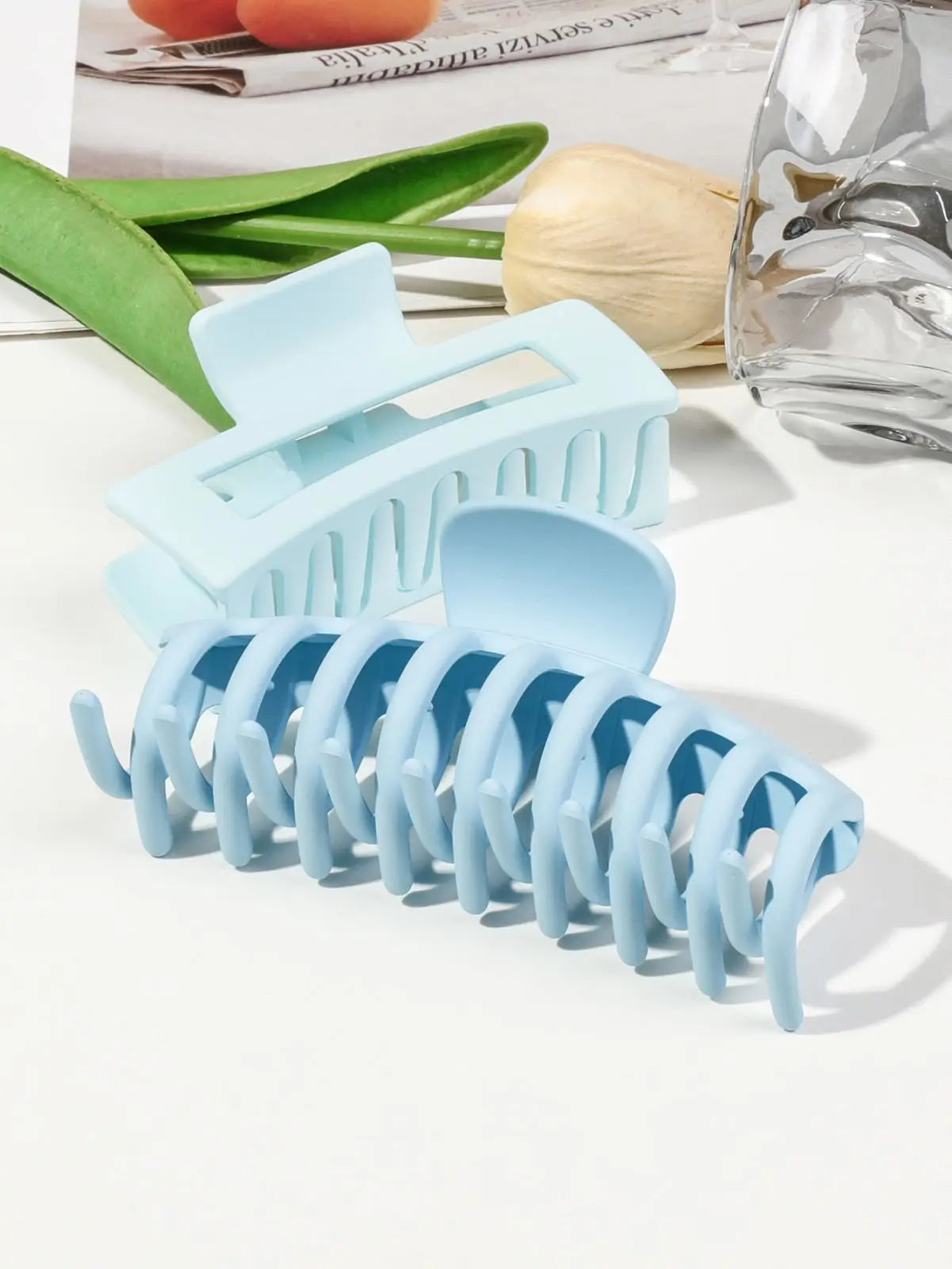 5 Pcs Mixed Colors And Shapes Big Hair Claw Clips for Women Girls Thin Thick Curly Hair, Strong Hold Jaw Clips.