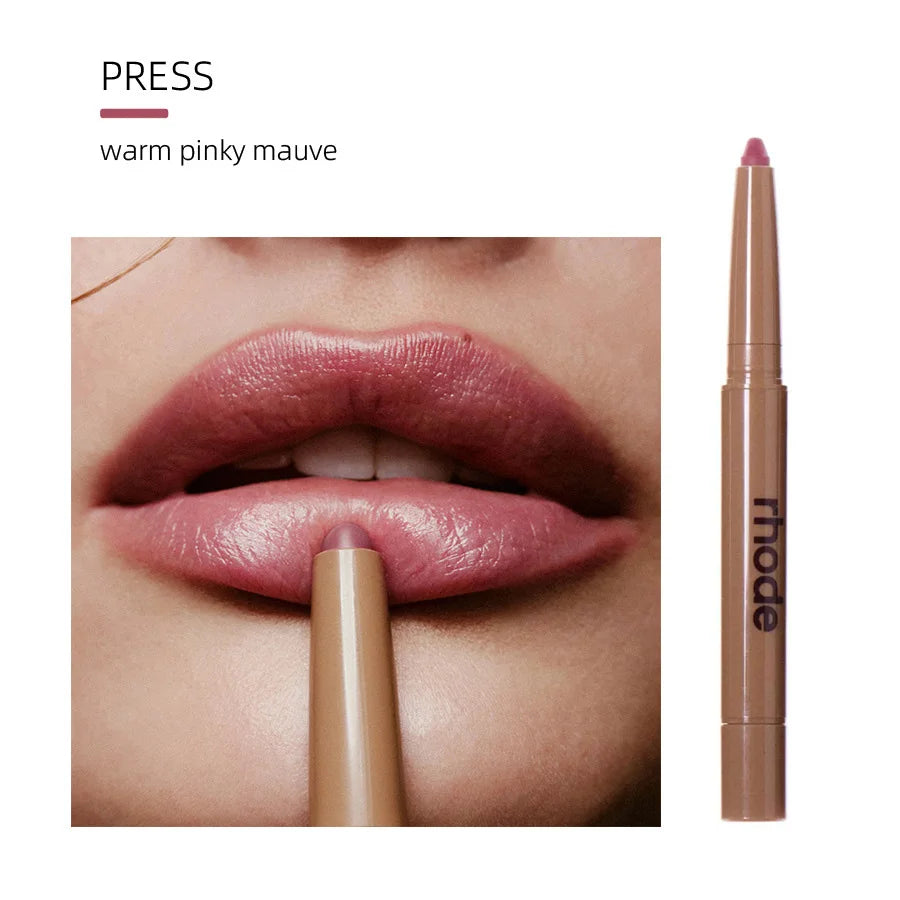 Rhodee Blusher Rouge Powder Pocket Blush Lip Gloss Cheek Hydrating Stick Natural Cream Lipstick Cheek Easy Apply Color Makeup