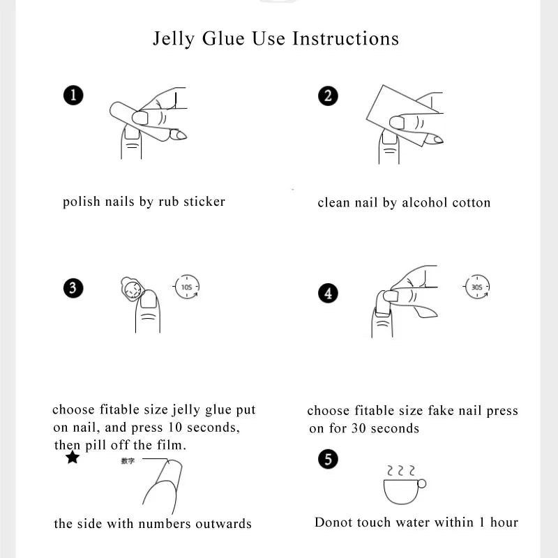 Handmade Press On Nails Reusable Decoration Fake Nail Full Cover Artificial Manicuree Wearable Nails CN003