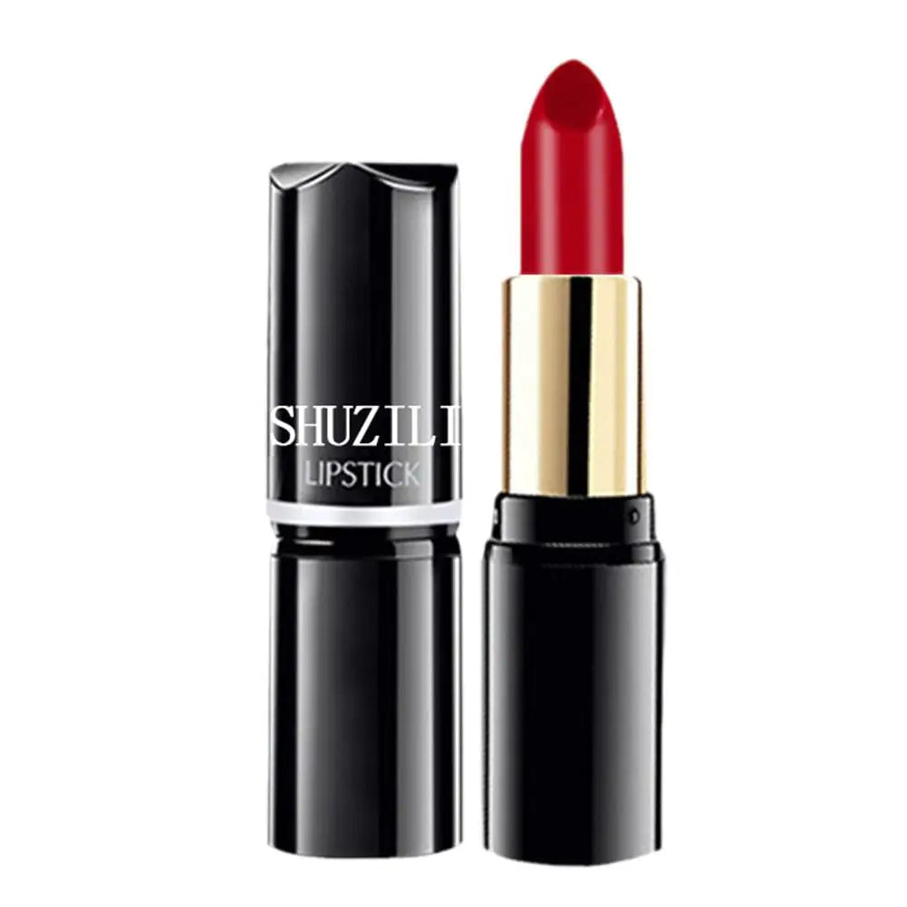 SHUZILI Moisturizing  Lipstick Velvet High Quality Lipsticks Shiny Professional Korean Makeup Cosmetic For Lip Women