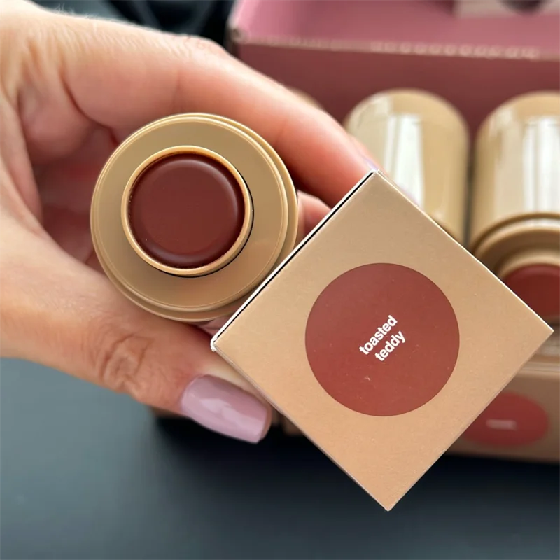 Rhodee Blusher Rouge Powder Pocket Blush Lip Gloss Cheek Hydrating Stick Natural Cream Lipstick Cheek Easy Apply Color Makeup