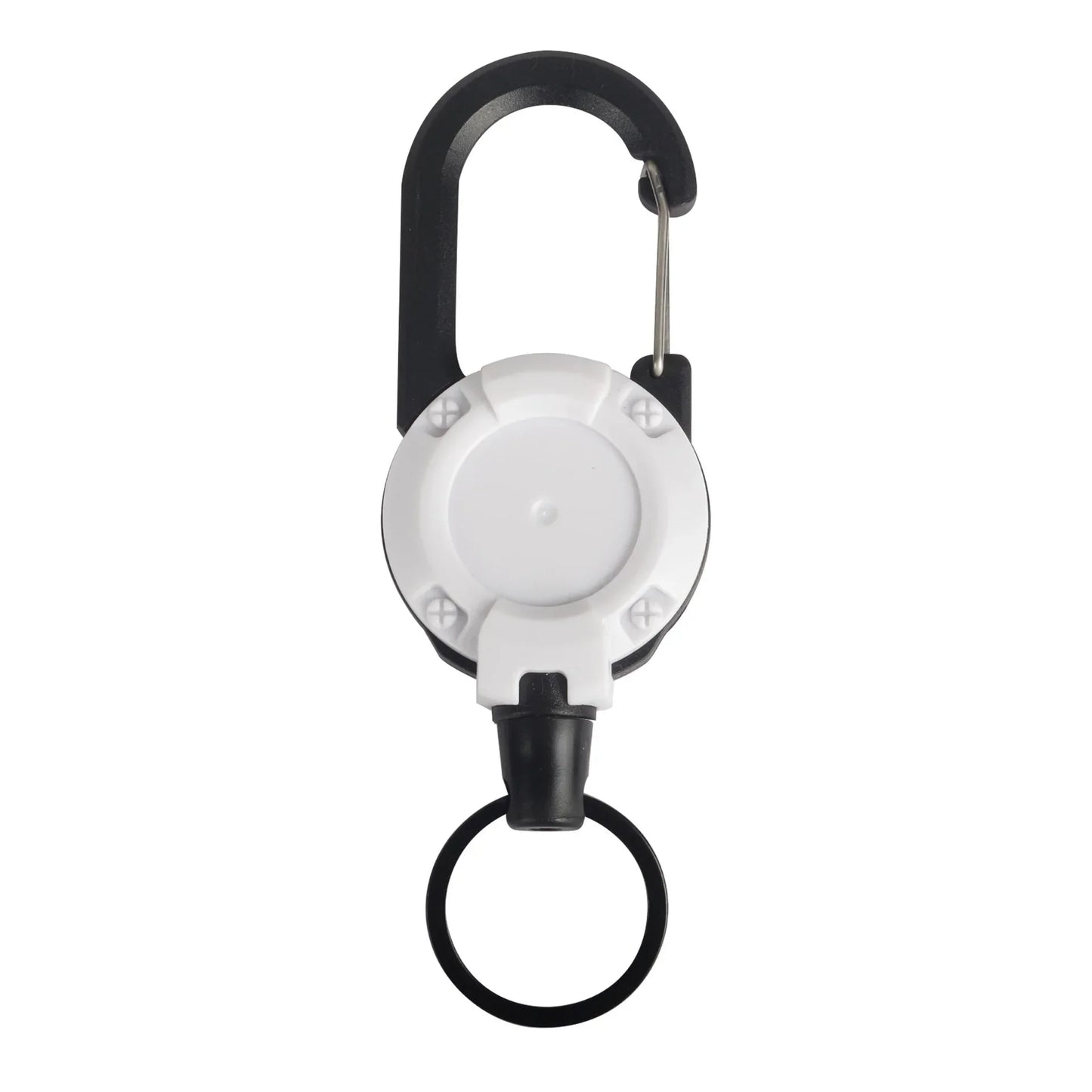 Retractable Heavy Duty Pull Reel Carabiner Key Chains Strong Steel Wire Rope Buckle Spring Key Ring Outdoor Sporty Keychain Tool