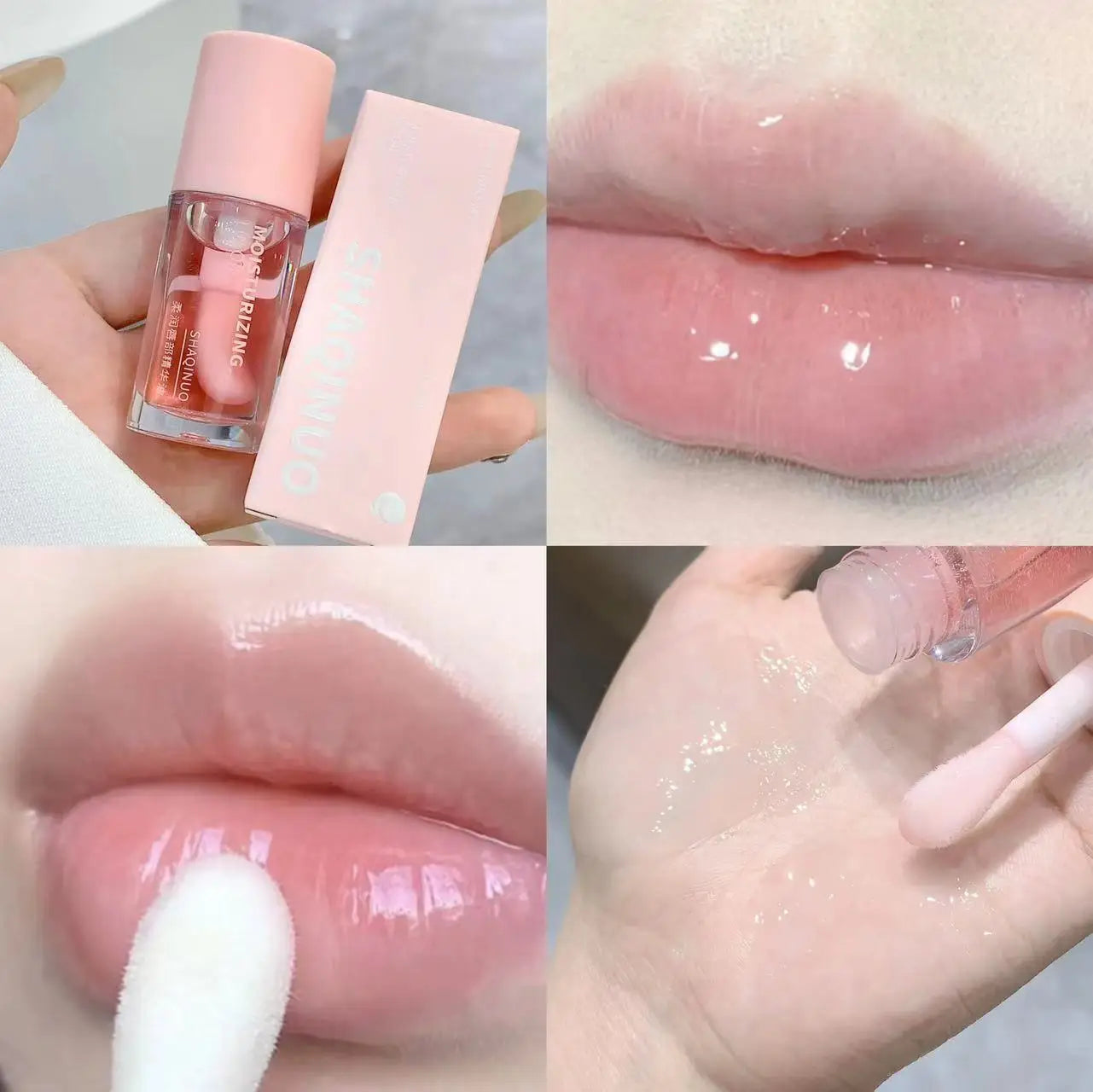 Korean Water Light Lip Gloss – Crystal Clear Jelly Oil for Hydrated Lips