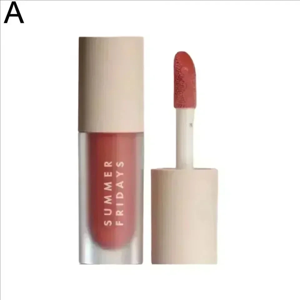 Summer Fridays  Mini Set Lip Balm Vanilla Iced Coffee Lip Gloss Lip Balm Moisturizing Smooth Soft Lips Cosmetics Makeup Lip Care