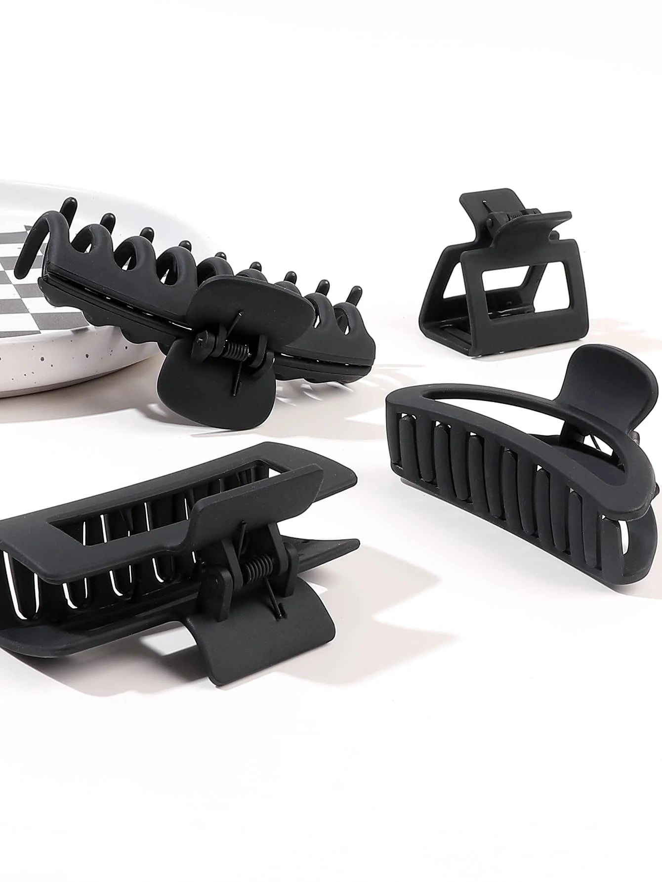 5 Pcs Mixed Colors And Shapes Big Hair Claw Clips for Women Girls Thin Thick Curly Hair, Strong Hold Jaw Clips.