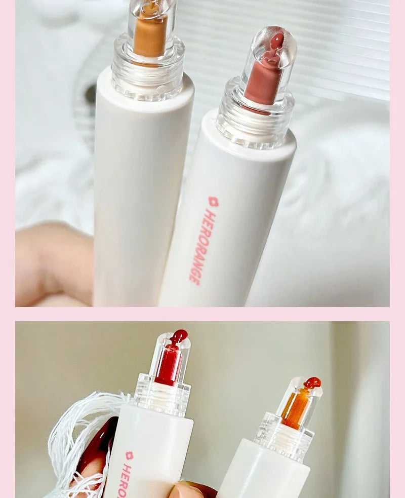 Crystal Jelly Lip Gloss Mirror Water Liquid Lipstick Moisturizing Long Lasting Sexy Red Lip Plumper Makeup Tint Korean Cosmetics