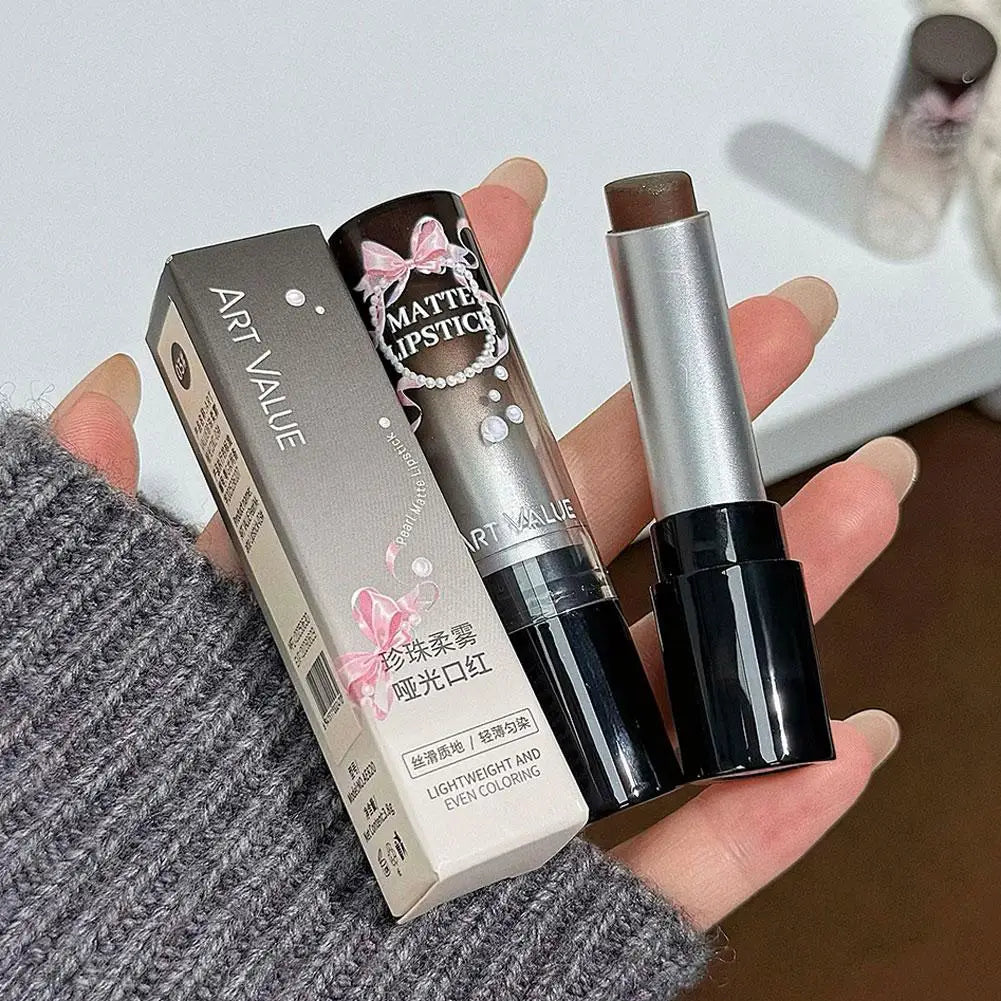 Velvet Brown Finish Matte Lipstick,Super Soft & Ultra Silky Lip Stick,Long Lasting & Moisturizing Vegan Lip Makeup For Wome S9Q2