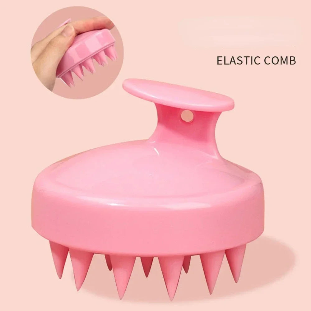 Silicone Shampoo Brush Scalp Antipruritic Massage Hair Washing Combs Body Cleansing Exfoliator Bathing Brushes Hairdressing Tool