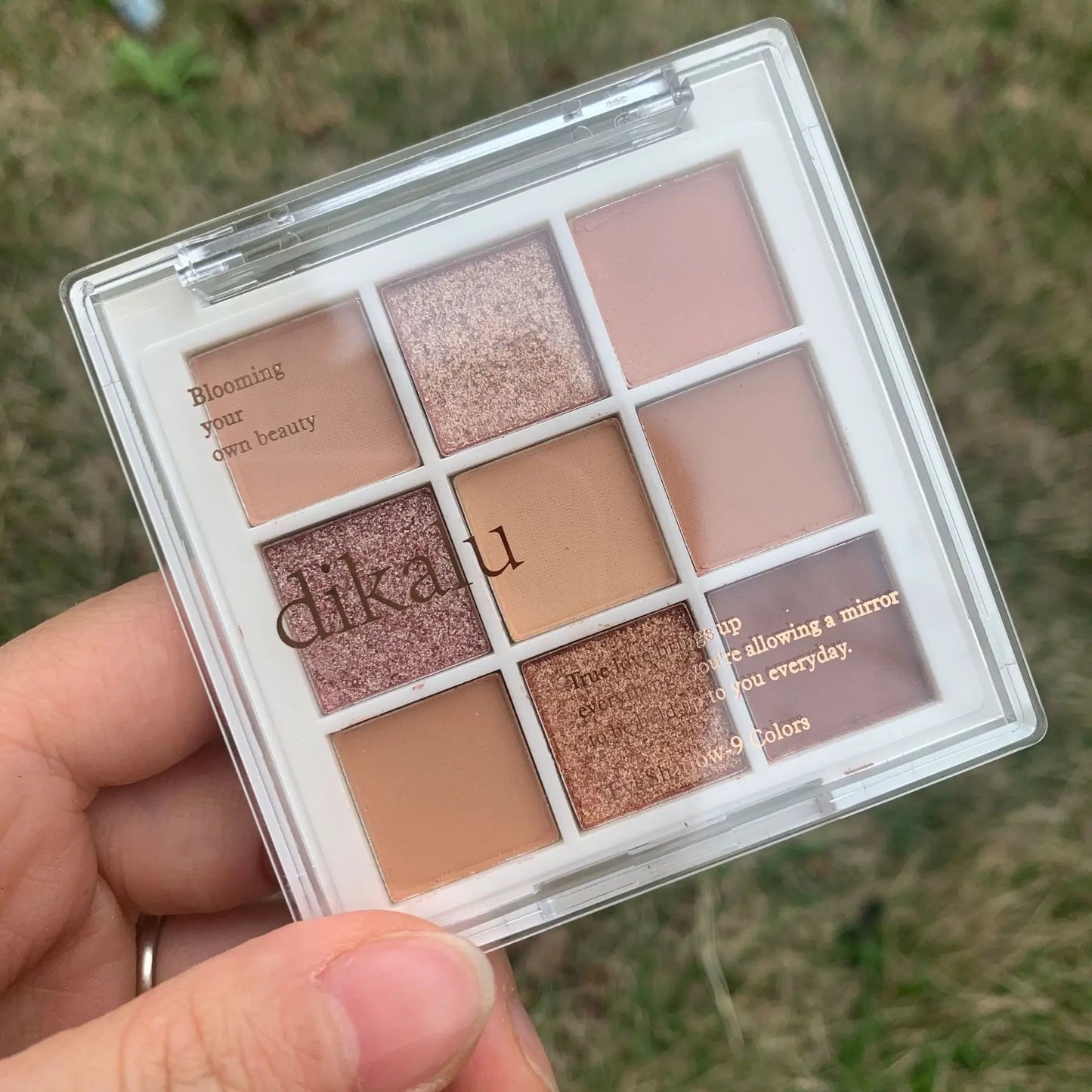 9 Color Eyeshadow Palette Rose Pink Earth Color Pearly Matte Milk Tea Glitter Eye Shadow Makeup Lasting Korean Cosmetic Set
