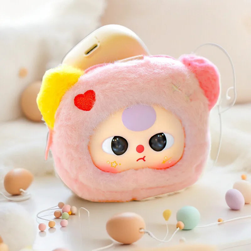 Baby Three Storage Pouches Vinyl Plush Blind Box Trendy Toy Cute Bag Charm Decorative Accessories Keychain Girl Surprise Gift