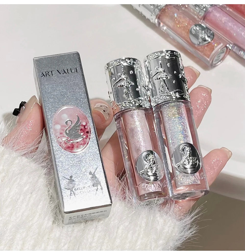 Liquid Eyeshadow Pearlescent Shimmer Silkworm Glitter Eyes Korean Makeup Fine Sparkling Eye Shadow Eyeliner Highlighter Cosmetic