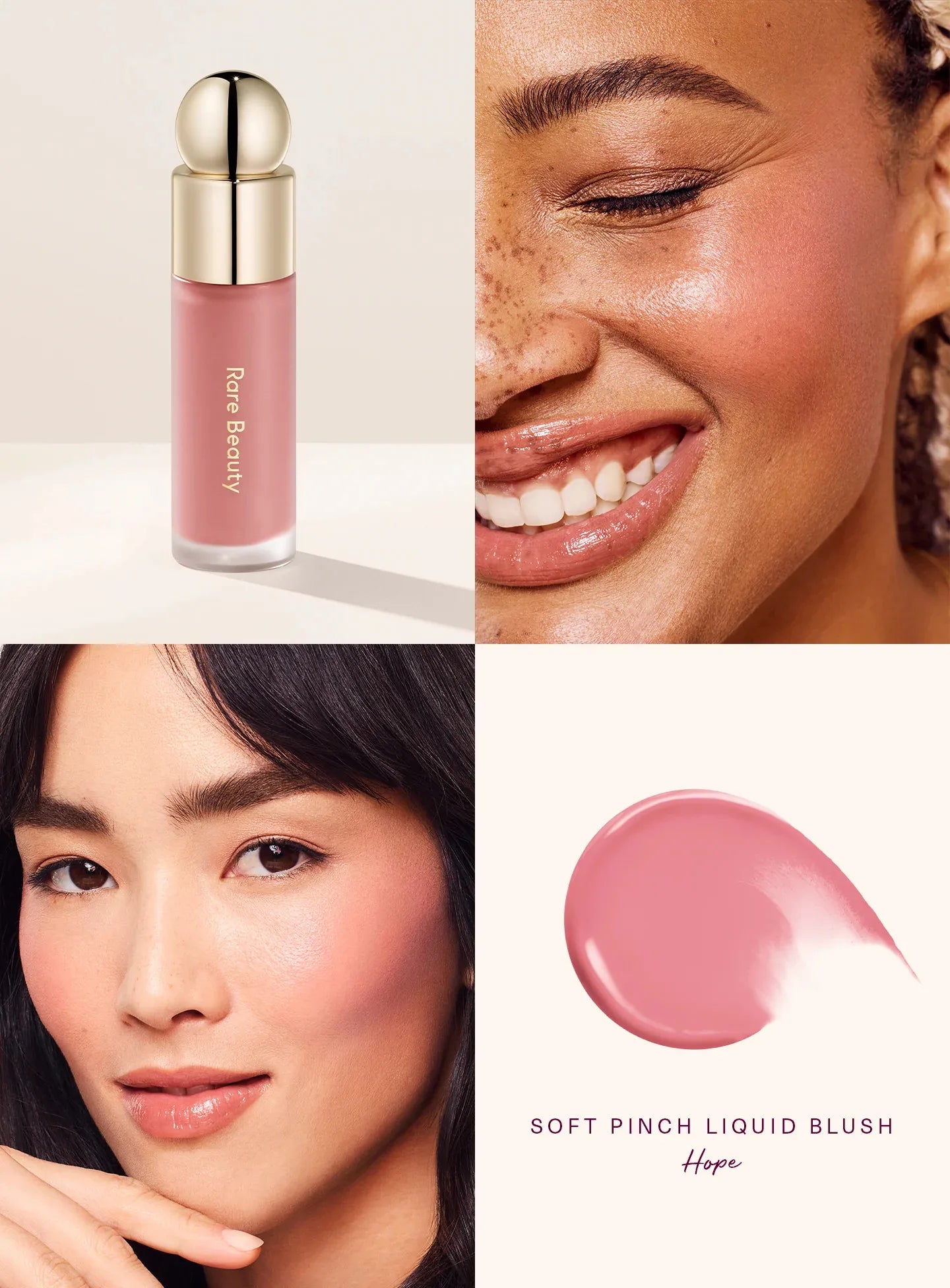 RARE Beauty Liquid Blush Lipstick Hope Eyes Cheek Blusher Waterproof Mositure Face Contour Shadow Liquid LipGloss Plump Makeup