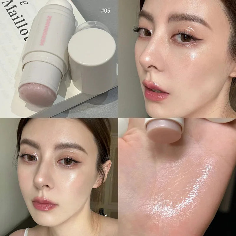 HERORANGE Aqua powder blusher Stick Korean Girls Whitening Natural Naked Makeup Highlight powder blusher Brightening Cream