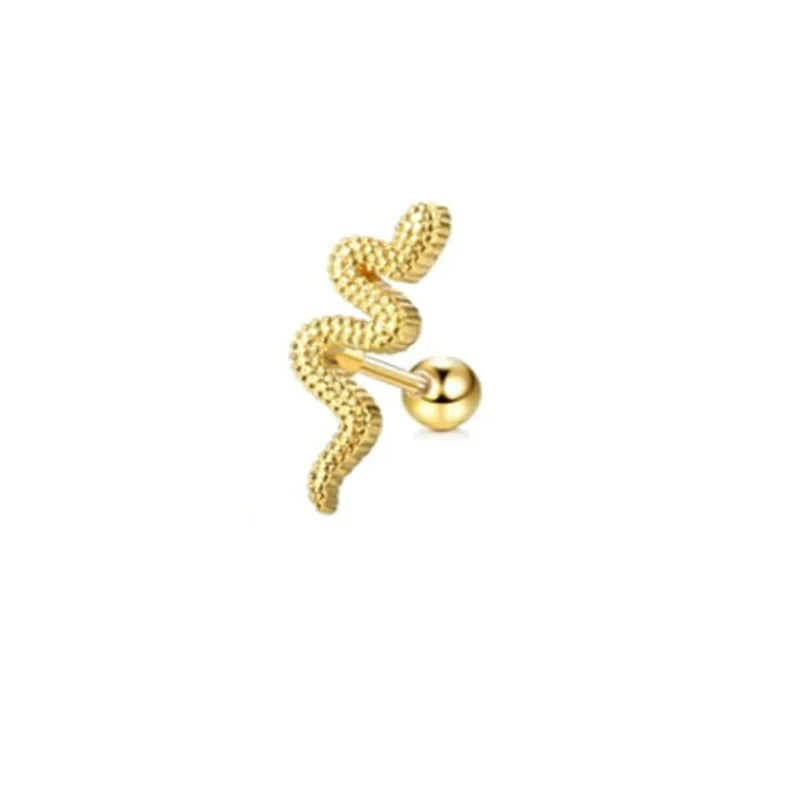 1Pc 16G Stainless Steel Screw Back Stud Earrings for Women Men, Fashion Cubic Zerconia Cartilage Conch Helix Ear Piercing Jewels