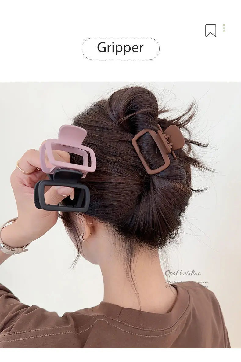 Medium Small Hair Clips for Women Claw Clips for Thick Thin Hair Strong Hold Matte Square Jaw Clips Hair Accessories Заколки