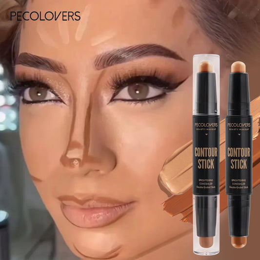 Korean Double Head Highlight & Contour Makeup Pen – Waterproof & Long Lasting