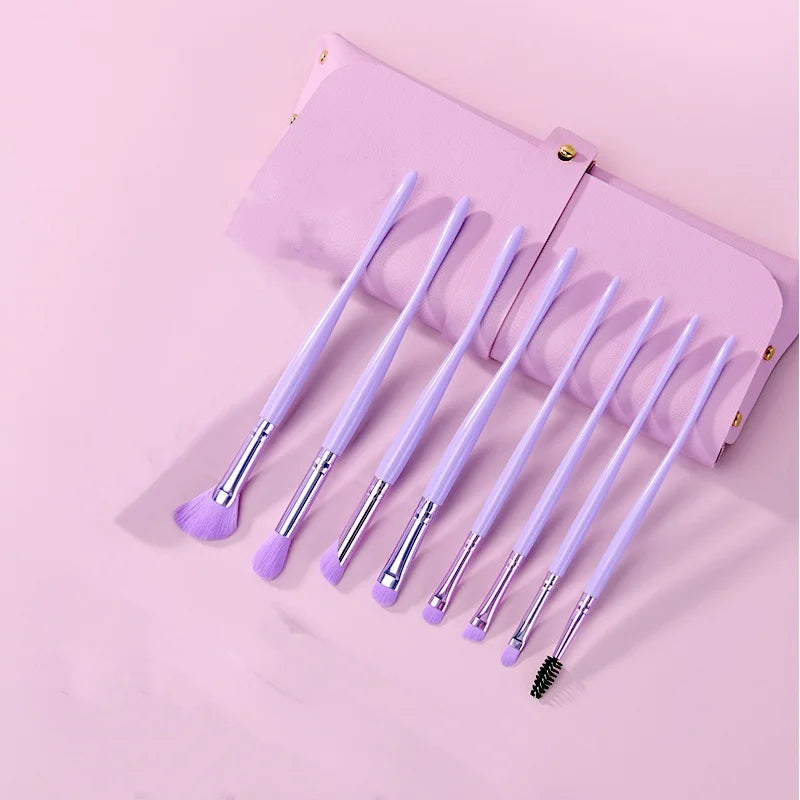 8pcs/sets Eye Makeup Brushes Professiona Soft Hair Cosmetic Concealer Eyeshadow Kabuki Blending Tools Eyebrow Eye Detail Brush