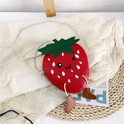 Cute PU Leather Children's Small Shoulder Bags Lovely Cartoon Baby Girls Coin Purse Handbags Princess Accessories Crossbody Bag