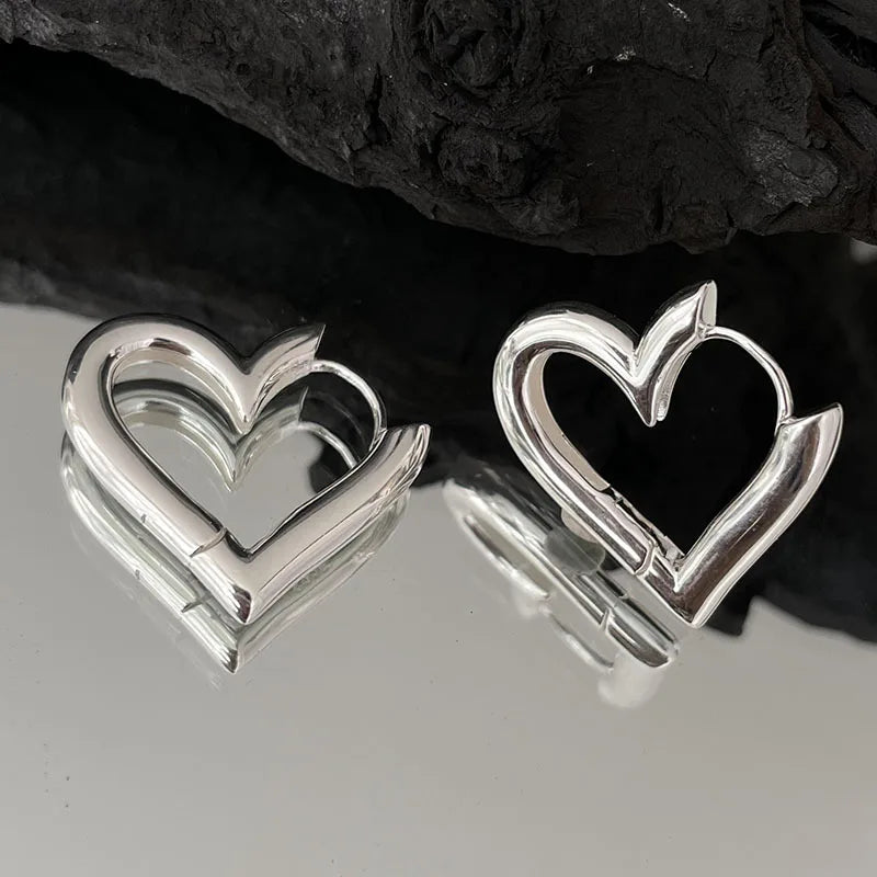 VENTFILLE 925 Sterling Silver Star & Moon Hoop Earrings for Women
