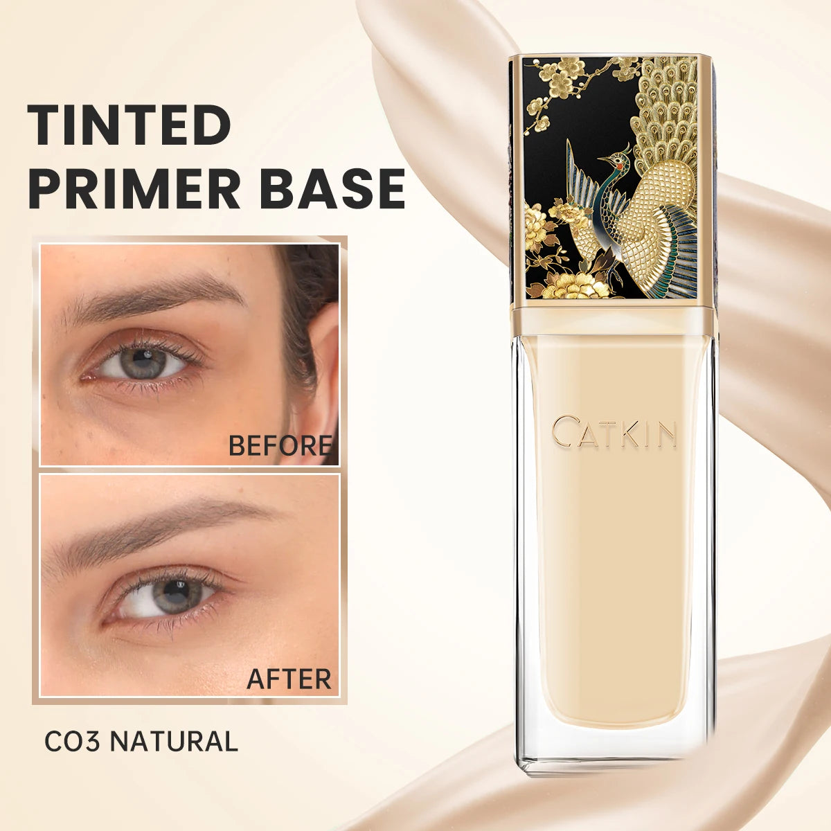 CATKIN Foundation Primer & Gel - Minimizes look of pores, fine lines, and Imperfections, All skin types