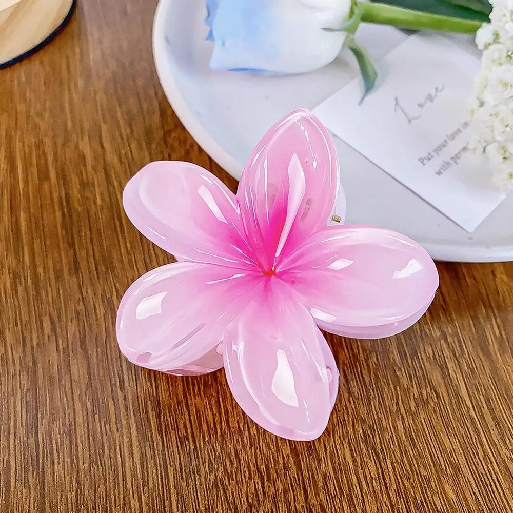 Flower Hair Claw Clips Hawaiian Plumeria Hair Clip Colorful Flower Hair Clips Holiday Gifts For Girls Ladies hair accessories