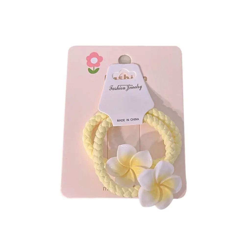 Hair Rope Plumeria Flower Hair Clip Hair Clip Hair Accessories Egg Flower BB Clip Traditional Mini Hair Claw Flower Barrette