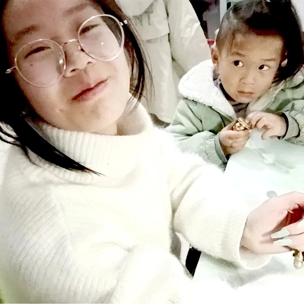 Long-Lasting Press-on Artificial Nails with Silk Flower & Electroplated Alloy Traditional Chinese Red Blue Nail Art for Hanfu