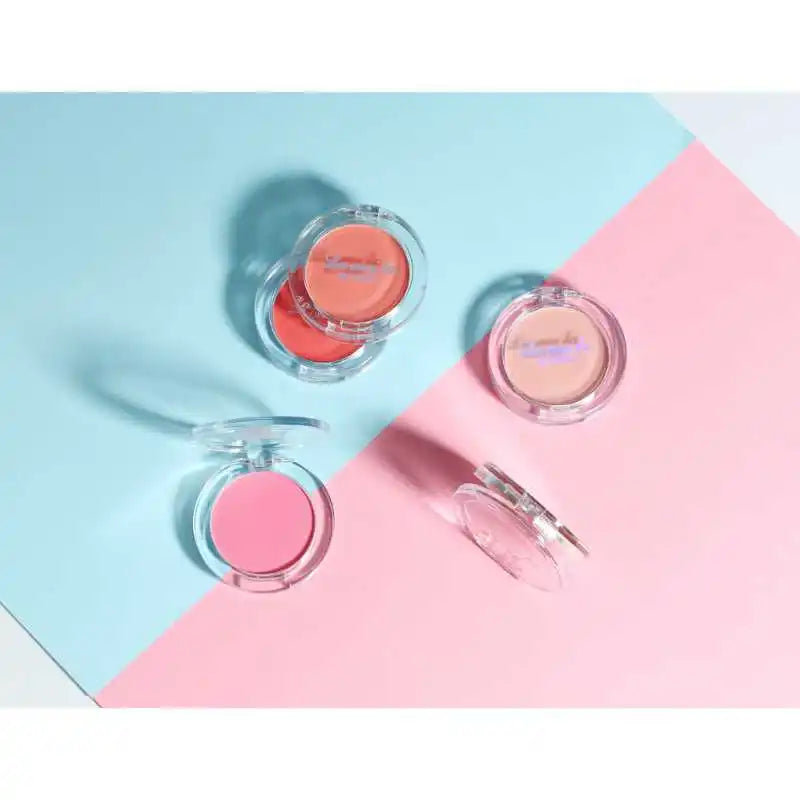Blush Waterproof Sweat-proof Blusher Natural Monochrome Blush Palette Long-lasting Face Contour Natural Makeup Women Girls