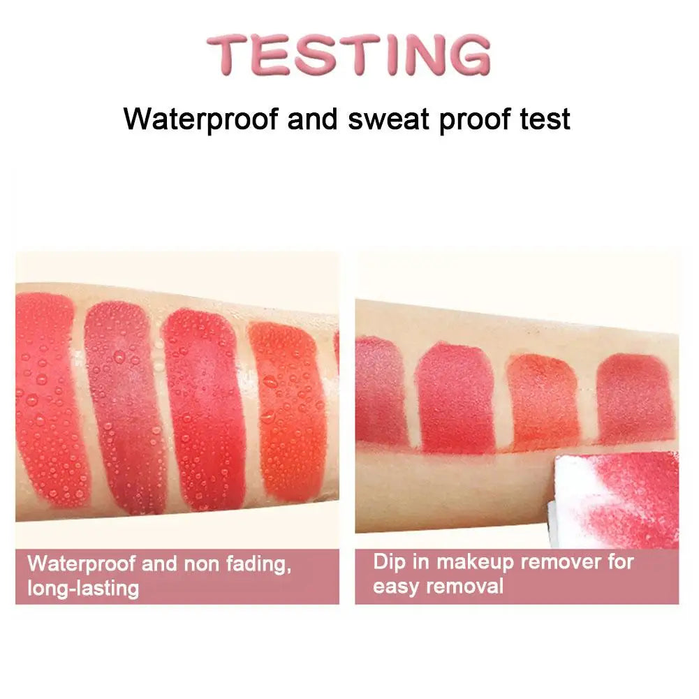 SHUZILI Moisturizing  Lipstick Velvet High Quality Lipsticks Shiny Professional Korean Makeup Cosmetic For Lip Women