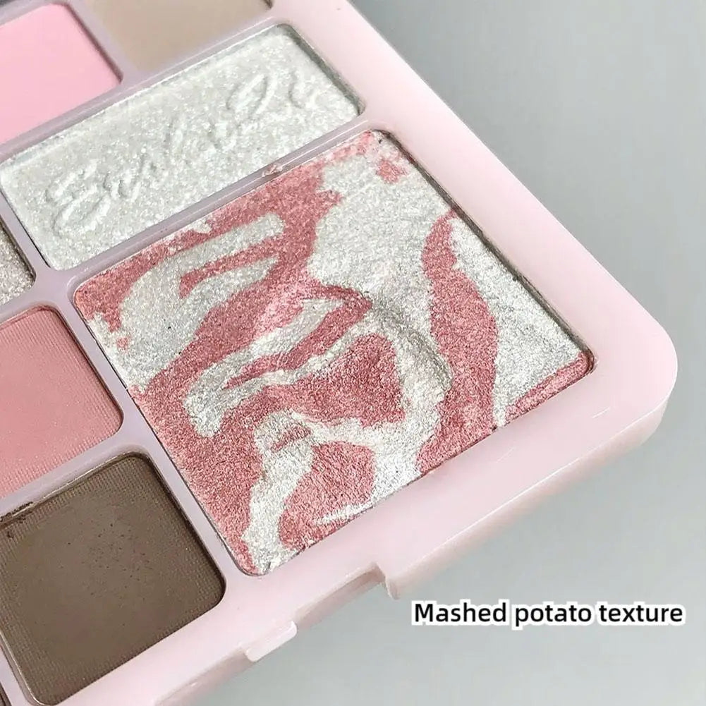16Colors Pink Mist Eyeshadow Palette High Pigmented Daily Eye Shadow Makeup Eye Shadow Travel Makeup Palette All In One