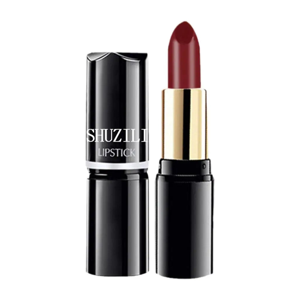 SHUZILI Moisturizing  Lipstick Velvet High Quality Lipsticks Shiny Professional Korean Makeup Cosmetic For Lip Women