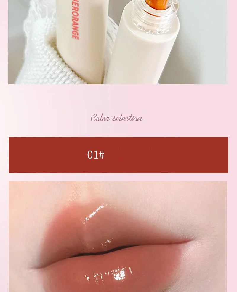 Crystal Jelly Lip Gloss Mirror Water Liquid Lipstick Moisturizing Long Lasting Sexy Red Lip Plumper Makeup Tint Korean Cosmetics
