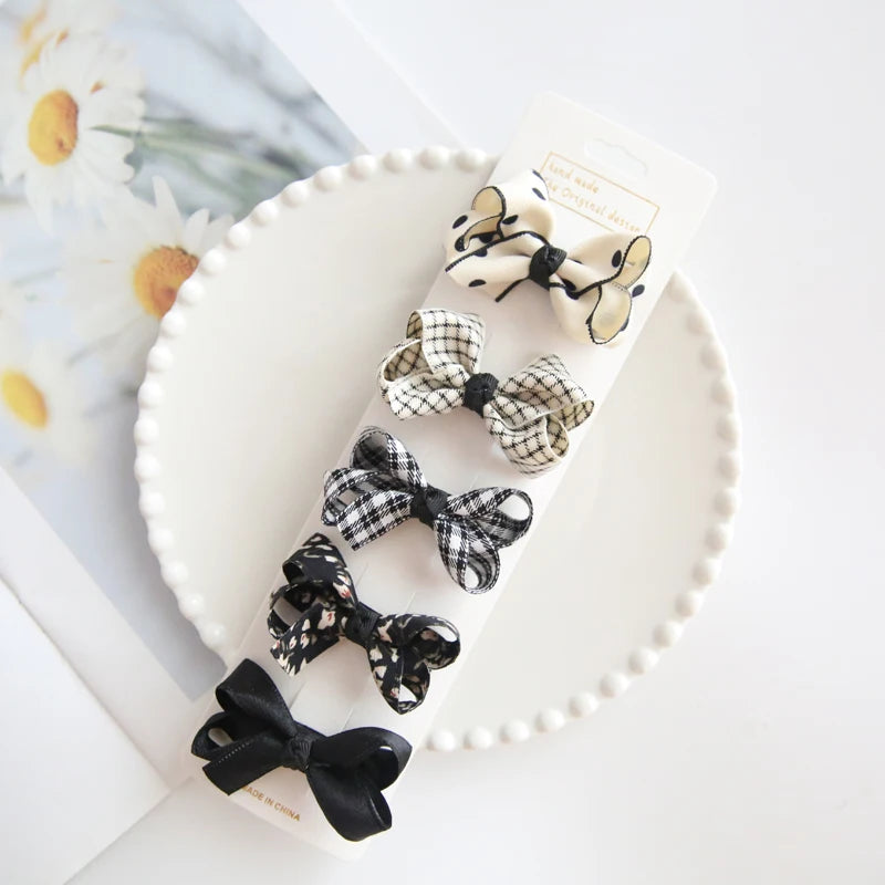 Hair clips for Children Children's Headwear Baby Hair Accessories Clip Bows For Girls All Cloth Hairpin
