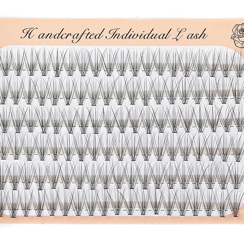 6 Rows 120 Bundles Eyelash Extension Natural Russian Volume Faux Cils Eyelashes Individual 10/20/30D Cluster False Lashes Makeup