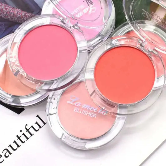 Blush Waterproof Sweat-proof Blusher Natural Monochrome Blush Palette Long-lasting Face Contour Natural Makeup Women Girls