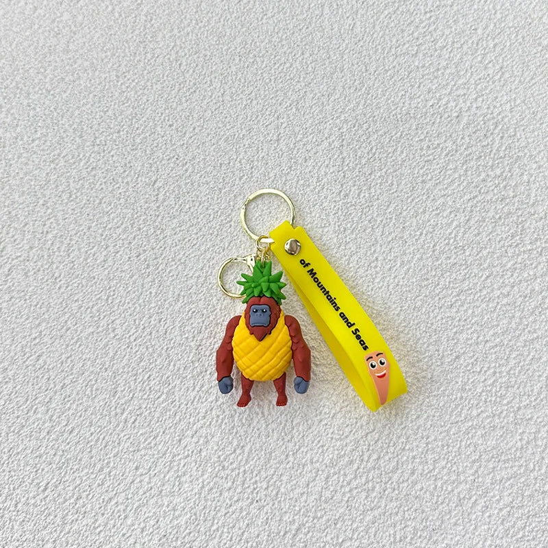 Italian Brainrot Animals Keychains for Accessories Funny Sigma Skibidi Rizz Cat Silly Meme Keyrings Fans Friends Gifts Wholesale