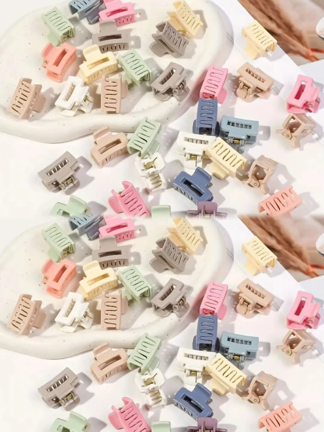 20 PCS Small Hair Clips for Women & Girls, Durable Matte Claw Clips for Thin Hair, Strong Hold NonSlip Cute Mini Hair Clips