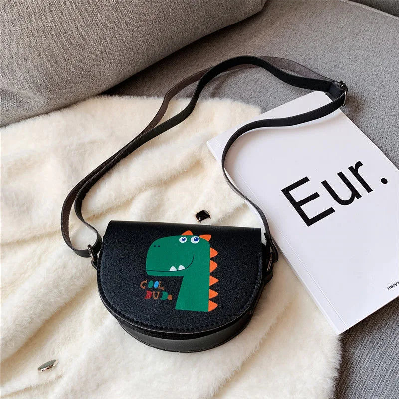 Cute PU Leather Children's Small Shoulder Bags Lovely Cartoon Baby Girls Coin Purse Handbags Princess Accessories Crossbody Bag