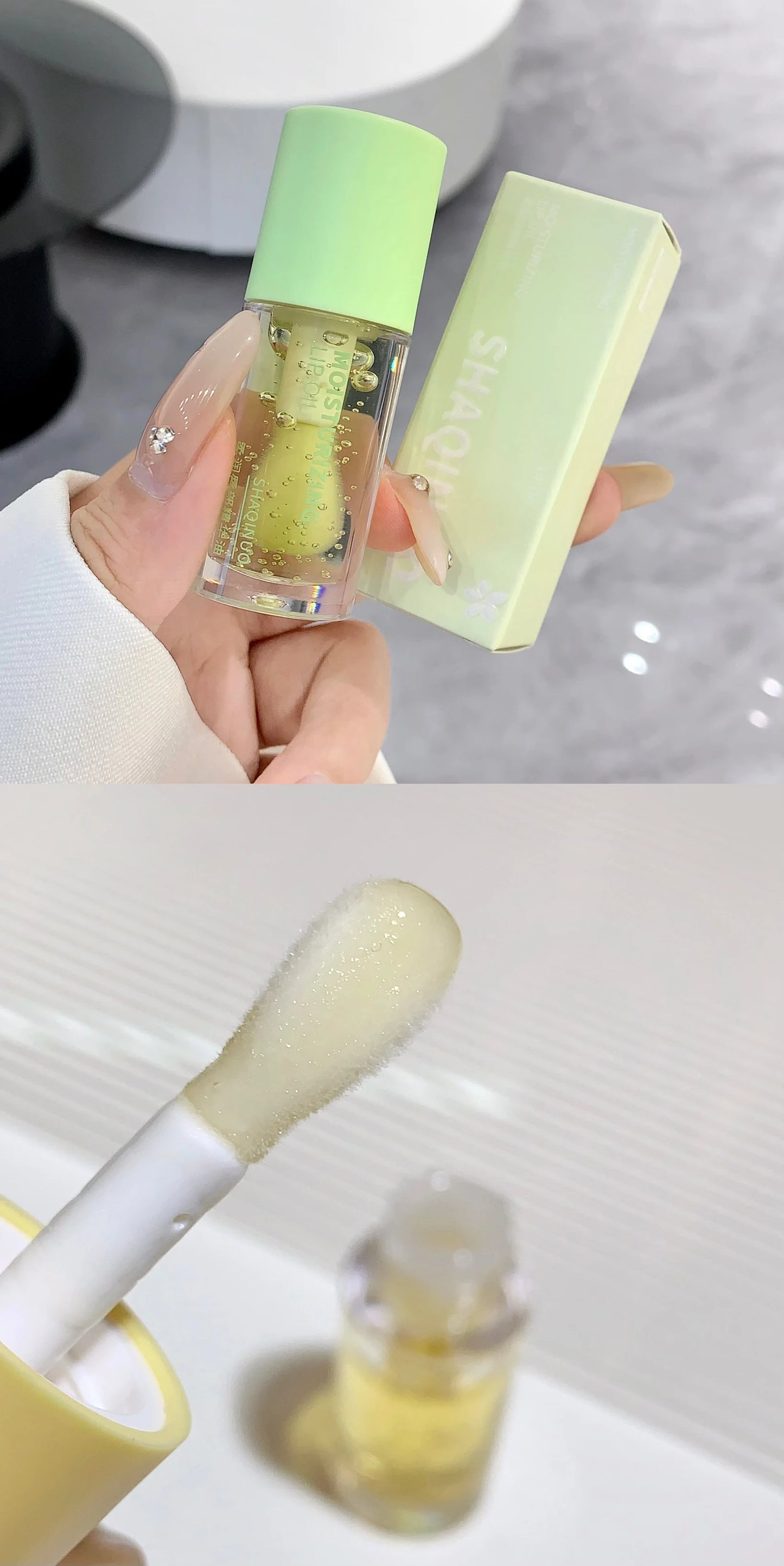Korean Water Light Lip Gloss – Crystal Clear Jelly Oil for Hydrated Lips