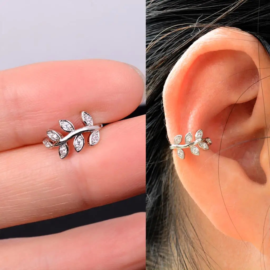 1Piece Helix Cartilage Conch Fake Without Hole Piercing Ear Cuffs Earcuff Wrap Rock Earring Non Piercing Women Clip Adjustable