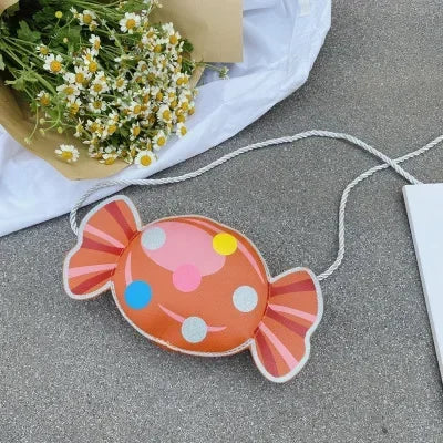 Cute PU Leather Children's Small Shoulder Bags Lovely Cartoon Baby Girls Coin Purse Handbags Princess Accessories Crossbody Bag